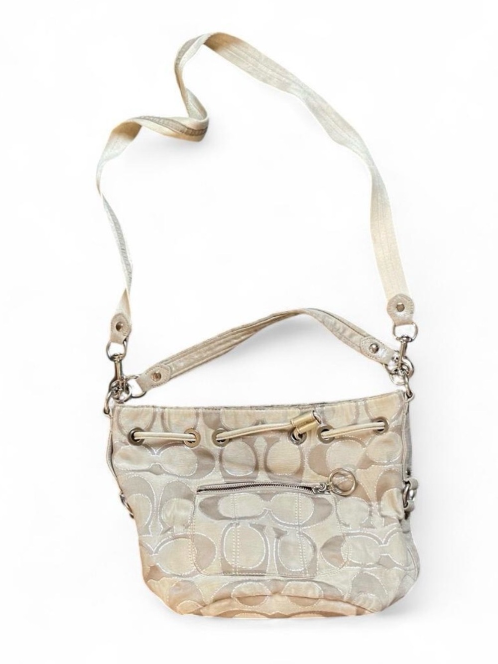 Vintage Coach Logo Crossbody Shoulder Bag